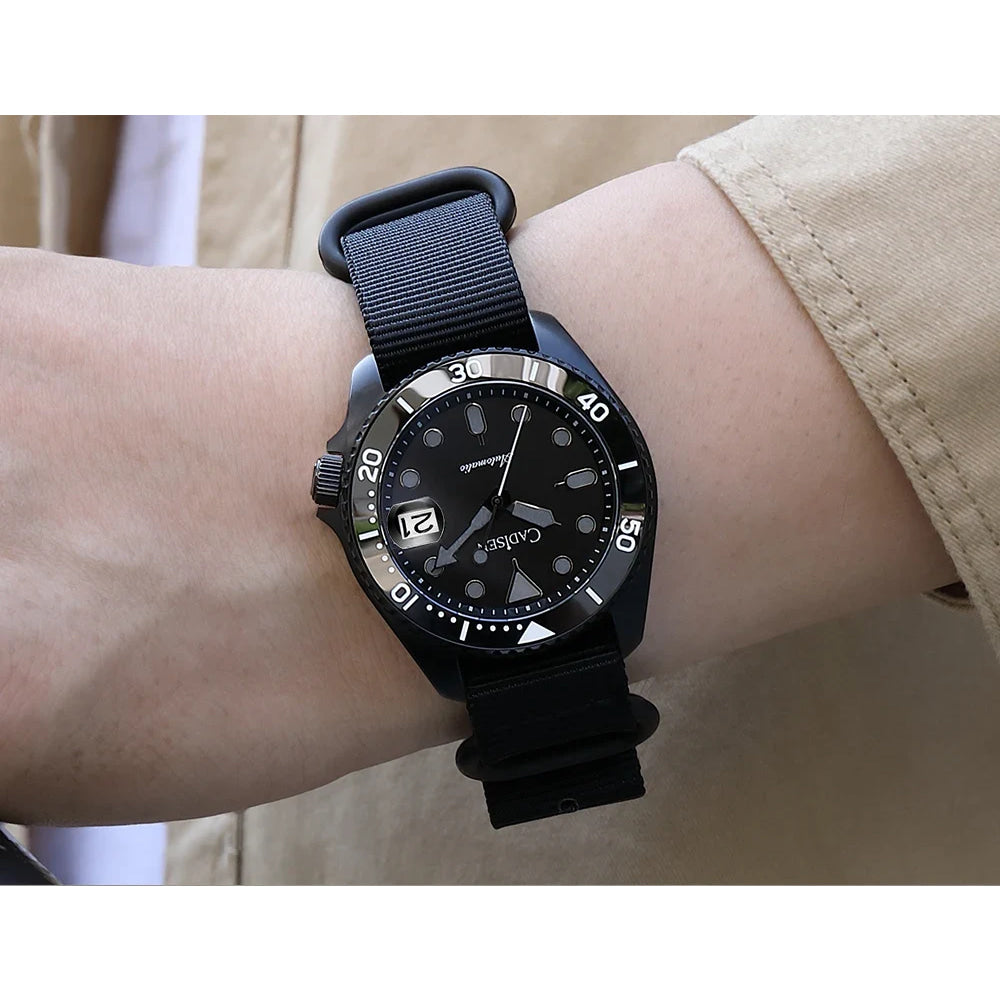 CADISEN New Luminous Men Mechanical Wristwatches Ceramic Bezel Sapphire Glass Automatic Watch Men Relogio Masculino