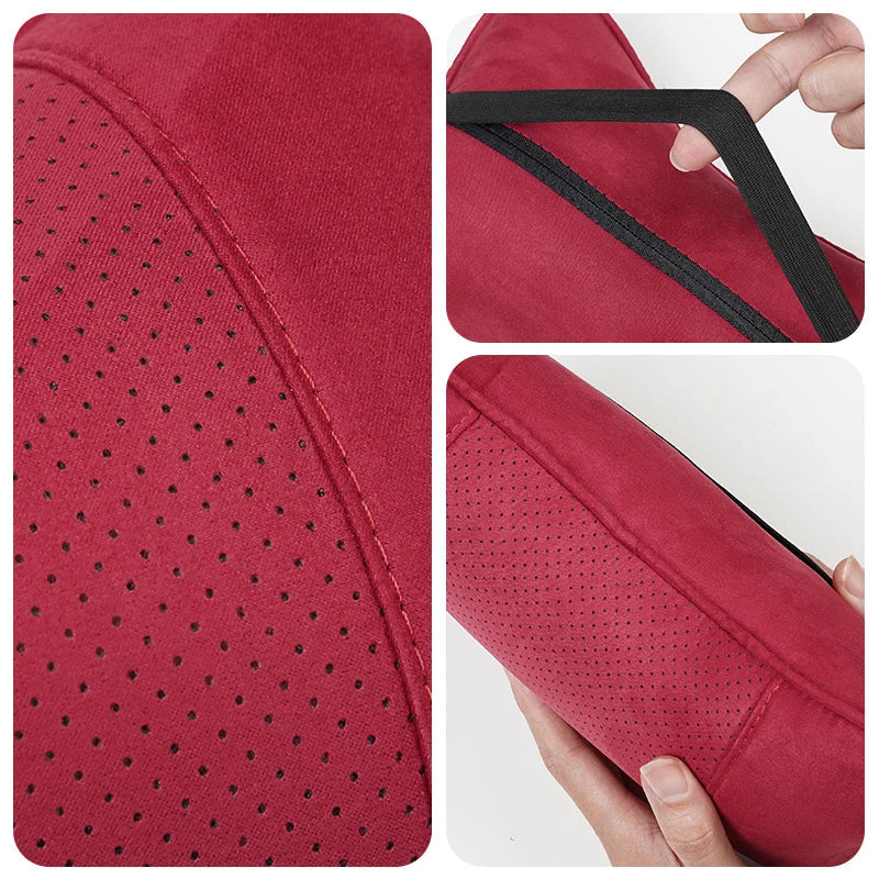 Soft Suede Neck Pillow Comfort Car Headrest Interior Decor Accessories For BMW E90 G80 M3 G30 M5 F82 F83 F20 F21 G42 F95 F96 G06