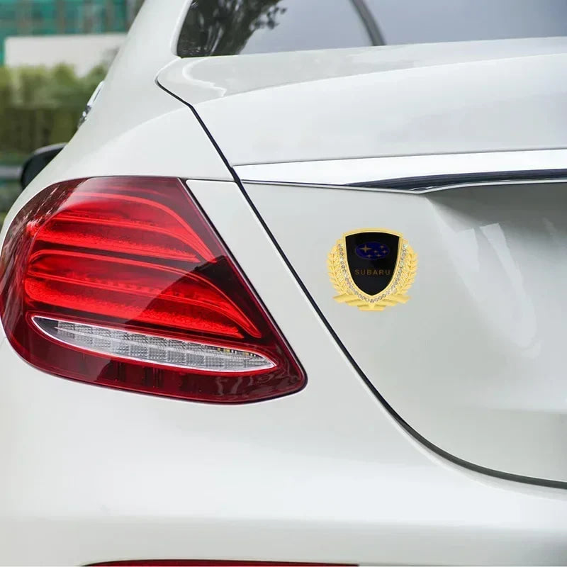 3D Car Window Side Emblem Rear Trunk Metal Badge Sticker Styling for Subaru Outback Impreza Forester Levorg XV STI Ascent Legacy