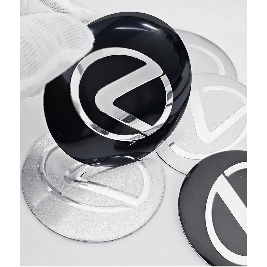 56mm 60mm 65mm Car Wheel Center Emblem Hub Caps Stickers For Lexus RX300 IS200 IS250 ES350 Ct200h UX250h NX300h RX350 ES300h LBX