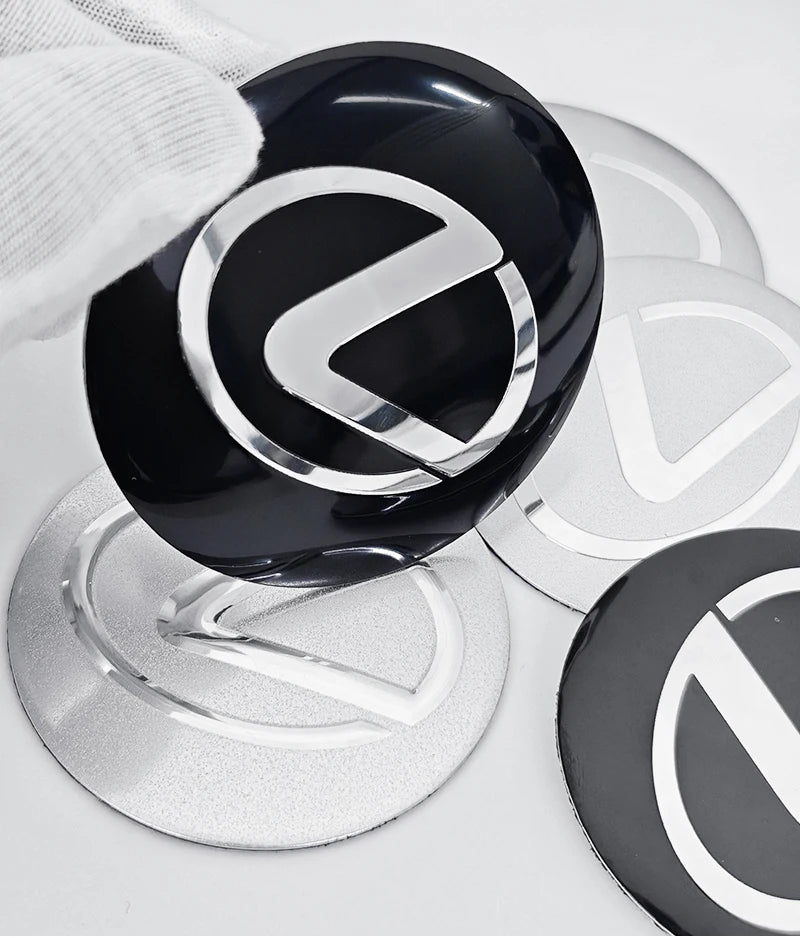 56mm 60mm 65mm Car Wheel Center Emblem Hub Caps Stickers For Lexus RX300 IS200 IS250 ES350 Ct200h UX250h NX300h RX350 ES300h LBX