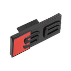 1pc ABS For Audi S4 S3 S5 S6 S7 S8 Letters Car Front Grille Hood Badge Emblem Logo Stickers Auto Exterior Decoration Accessories