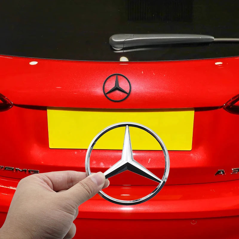1Pcs ABS Car Rear Decal Trunk Emblem Sticker Mercedes Benz Replace Accessories For W204 W222 W205 W177 W212 W213 X253 W203 W176