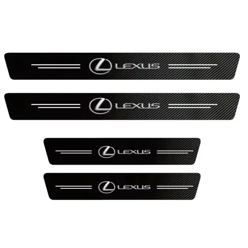 1/4/5Pcs Carbon fiber automotive parts car threshold stickers For Lexus F SPORT IS250 IS200 CT200h GS300 LS430 RX450h ERX400h