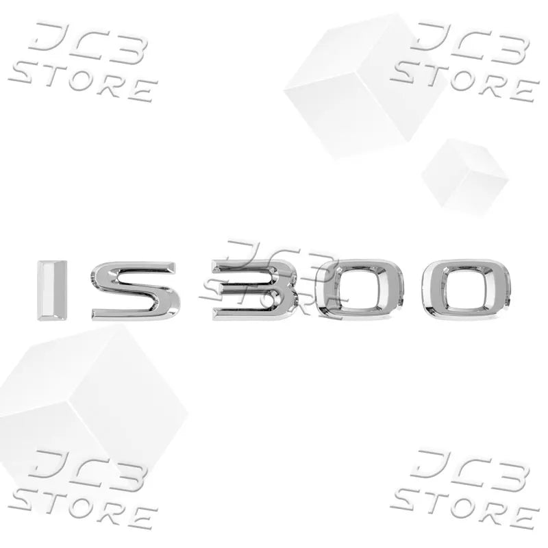 1Pcs 3D Chrome Metal Car AWD Letter Logo Fender side Rear Bumper Trunk Emblem Sticker For Lexus IS200 IS250 IS300 IS350 Decor