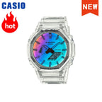 2026 NeW Casio GA-2100 series men's watch Flame Inside trendy sportsmultifunctional fashion anti-shock color disc watch G-SHOCK