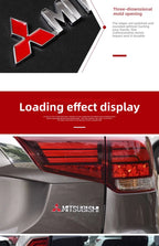 For Mitsubishi Outlander Eclipse Pajero Lancer EVO ASX Triton Attrage Ralliart Delica Car Metal Logo Badge Emblem Sticker