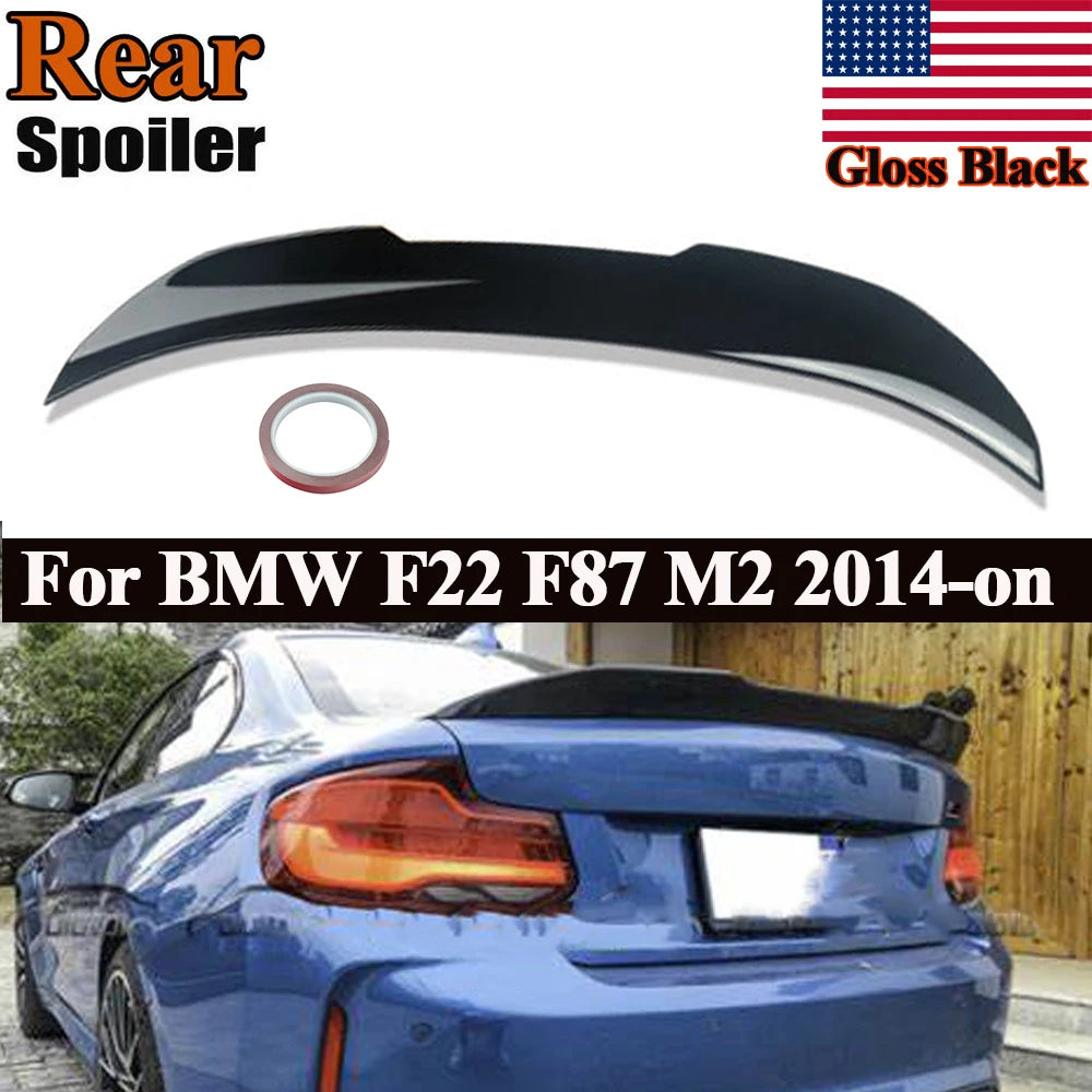For BMW 2 Series F22 Coupe M2 F87 2014 2015 2016 2017 2018 2019 2020 2021 Rear Bumper Roof Spoiler Trunk Top Wing Lip