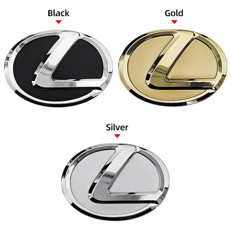 For Lexus ES240 ES250 IS250 LX460 RX270 RX300 RX350 65mm 77mm Metal Steering Wheel Emblem Logo Badge Sticker Decal Accessory