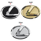 For Lexus ES240 ES250 IS250 LX460 RX270 RX300 RX350 65mm 77mm Metal Steering Wheel Emblem Logo Badge Sticker Decal Accessory