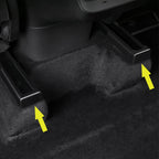 4pcs Seat Rail Cover Protector For Tesla Model 3 Y Juniper Accessories 2021-2026 Rear End Pieces Backseat Slide Protection Mat