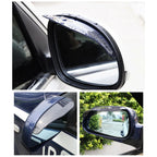Protector de Lluvia Universal de Fibra de Carbono para Espejo Retrovisor de Coche, 2 Piezas, Cubiertas para Espejos Laterales, Deflectores de Cejas