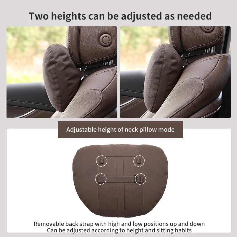 For Ford STline Focus Mondeo Explorer Edge Fiesta Fusion Kuga Escape Auto Headrest Neck Support Lumbar Cushion Soft Neck Pillow