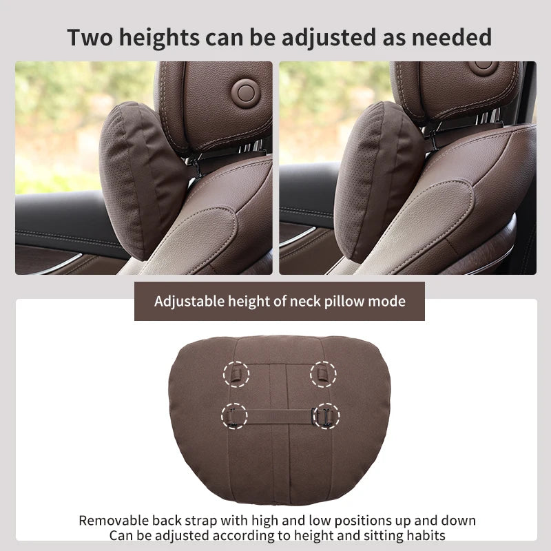 For Ford STline Focus Mondeo Explorer Edge Fiesta Fusion Kuga Escape Auto Headrest Neck Support Lumbar Cushion Soft Neck Pillow