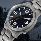 BERNY Full Titanium Watches for Men Super Luminous Sapphire Sports Field Quartz Men's Watch VH31 Wristwatch 5ATM Easy Read