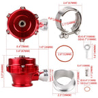 RASTP-High Quality 50mm BOV QR Typer V-band Blow Off Valve With Weld On Aluminum Flange RS-BOV088