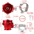 RASTP-High Quality 50mm BOV QR Typer V-band Blow Off Valve With Weld On Aluminum Flange RS-BOV088