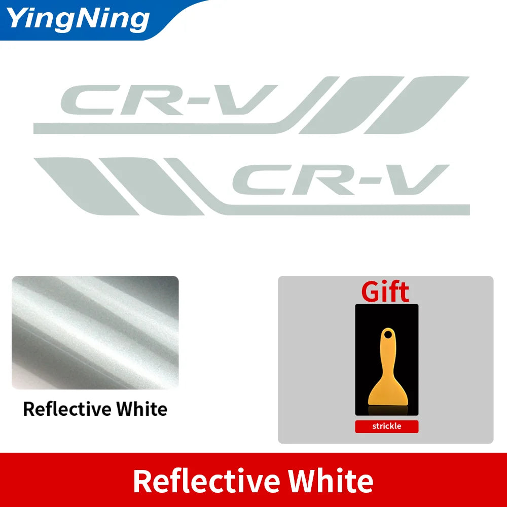 2pcs Car Badge Styling Cars Fender Side Bumper Leaf Plate Side Decorative Stickers For Honda CR-V Auto Vinyl Decal Accessories