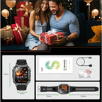 2026 TANK New 1400mAh Military GPS Smart Watch Men 2.01" AMOLED Screen 10ATM Waterproof Clock SOS Call Flashlight Smartwatch iOS