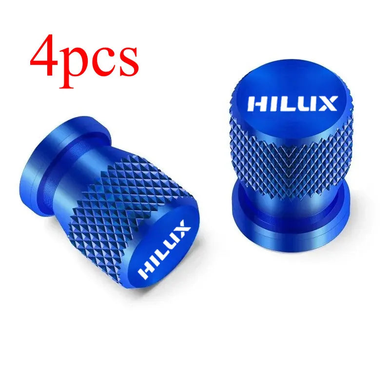 4pcs For TOYOTA HILUX Car Wheel Tire Valve Caps Tyre Stem Covers Airdust Waterproof Accessories