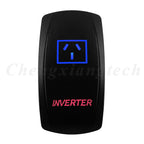 Waterproof 5 Pins SPST On/Off Rocker Switch Blue & Red Led 20A/12V 10A/24V Toggle Switch GPS for Cars,Trucks, RVs, Boats