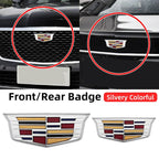 1pcs 3D ABS Car Front Grille Center Emblem Badge Rear Trunk Sticker Accessories For Cadillac CT4 CT5 CT6 XT4 XT5 XT6 XTS ATS