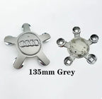 Audi 4pcs 60mm 61mm 68mm 69mm 123mm Car Styling Wheel Center Cap Hub Covers Badge for Audi A3 A4 A5 A6 A7 A8 S4 S6 Sticker