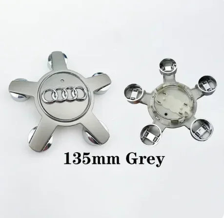 Audi 4pcs 60mm 61mm 68mm 69mm 123mm Car Styling Wheel Center Cap Hub Covers Badge for Audi A3 A4 A5 A6 A7 A8 S4 S6 Sticker