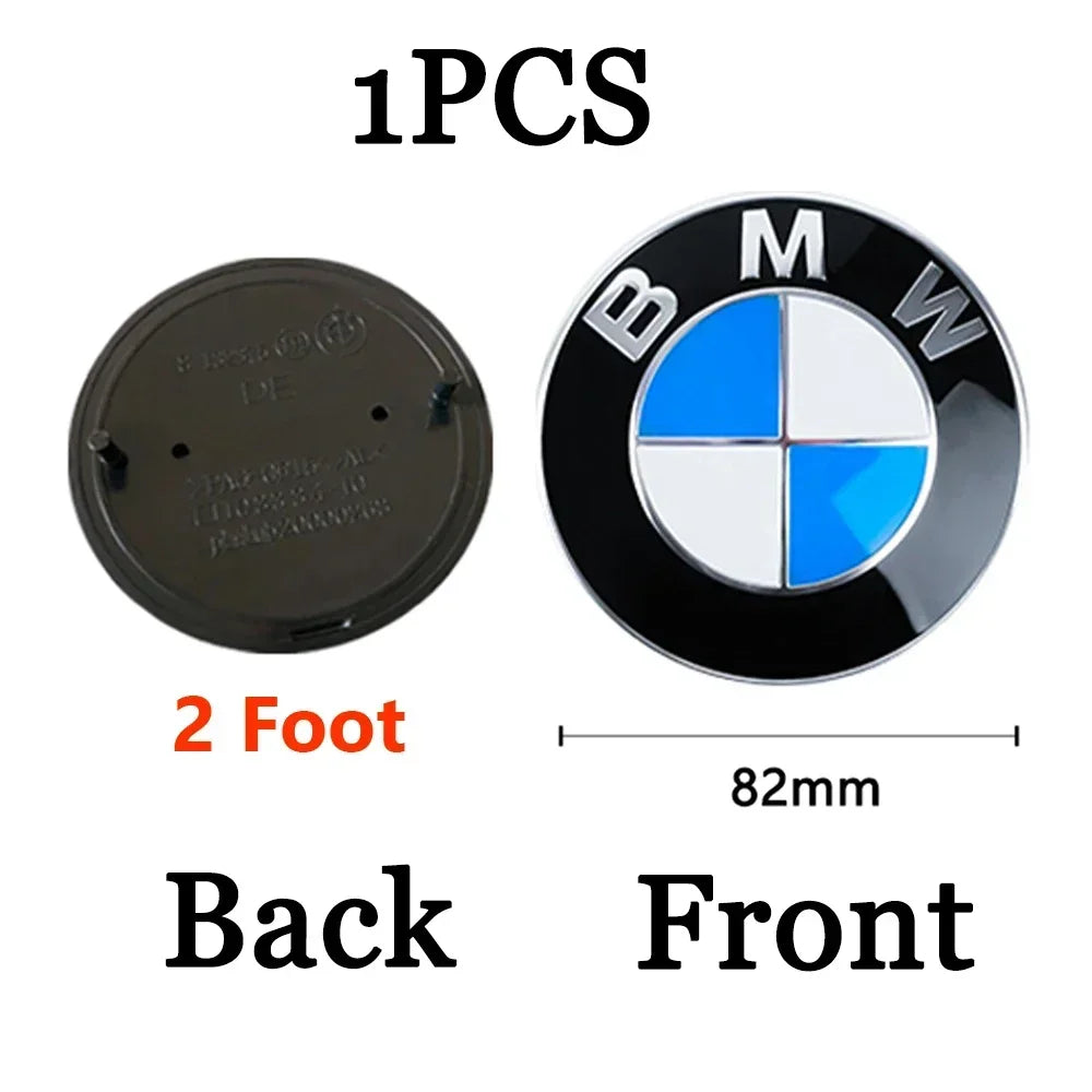 74mm 82mm Car Hood Front Badge Tail Trunk Emblem Replacement Sticker for Bmw F20 F30 G20 f31 F34 F10 G30 F11 X3 F25 X4 I3 M3 M4