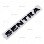 ABS Silver Black SENTRA Logo 3D Car Emblem Tailgate Badge Side Door Decal Body Sticker Accessories