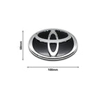 3D Car Logo Modified Car Logo Badges Front And Rear Logo Silver For Toyota Hybrid Series Prado Highlander Camry Corolla Styling