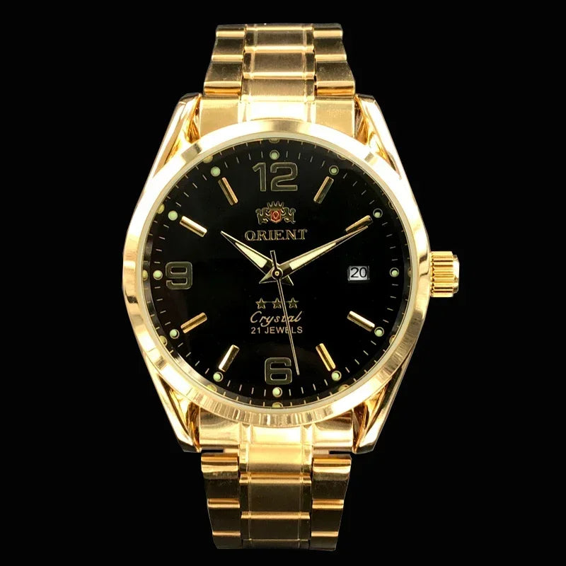 Relojes Orient, reloj AAA de alta calidad, camiseta nueva, reloj para hombre, Tourbillon mecánico automático multifunción de lujo totalmente de acero