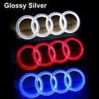 for Audi LED Logo Light Car Front Grille Badge Emblem Sticker A3 A4 A5 A6 Q5 RS5 A4L Q3 A8 Decals Auto Exterior Decoration