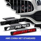 3D ABS Logo AMG Emblem Car Front Grille Badge Caps For Mercedes Benz GLC A B C E Class W204 W205 W212 W213 GT AMG Accessories