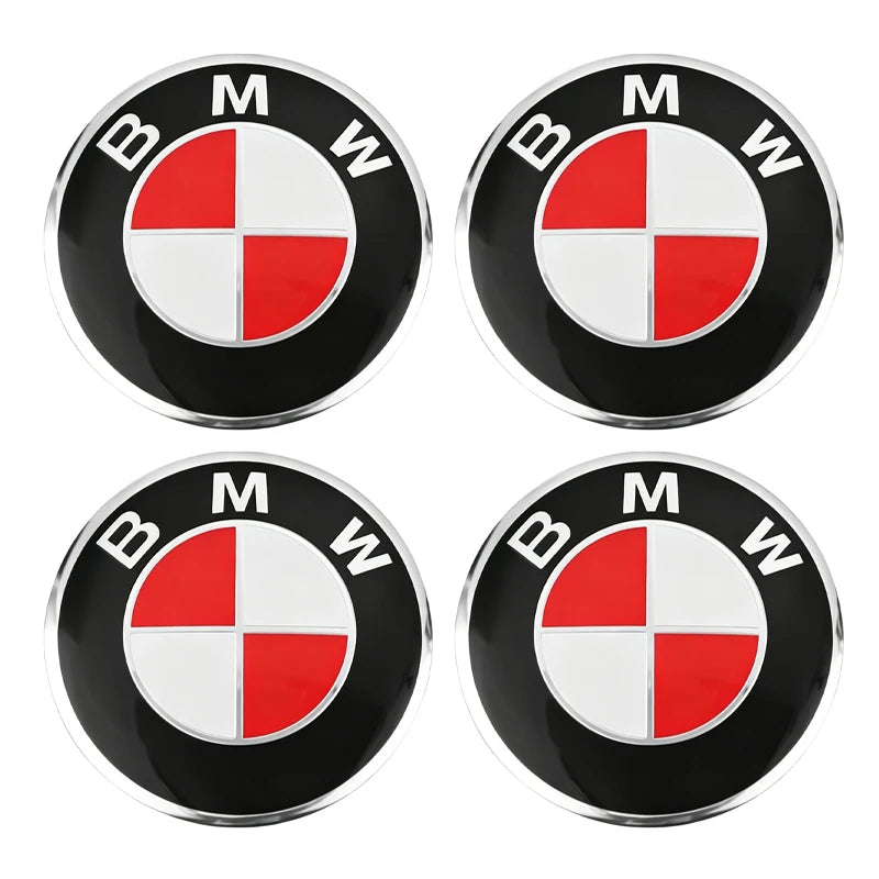 4Pcs 56mm Wheel Center Caps Emblem Badge Sticker Accessories For BMW G80 G06 G07 G42 G14 G15 G16 F82 F20 F21 F83 M2 M3 M4 M5 M8