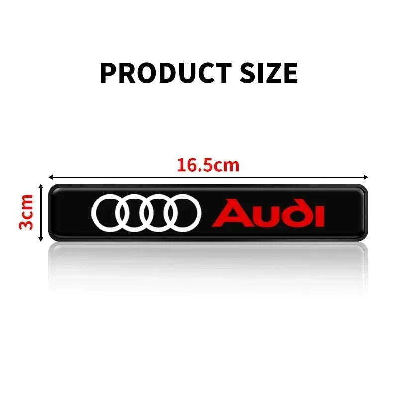 Front Grille Decoration Badge Car Head Grill Emblem LED Light Audi Sline A6 Q3 A3 B5 B6 B7 B8 B9 Q7 8P 8V 8L A5 A4 C6 Car sticke