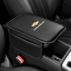 Car Armrest Cushion Leather Arm Rest Box Pad With Storage Bag For Chevrolet Corvette Montana TrailBlazer Silverado Traverse Bolt