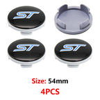 4Pcs 54mm 62mm 65mm 3D ABS Aluminum Car Wheel Center Hub Caps Universal Replacement Badges For Auto Rims Exterior Tuning Trim
