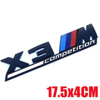 1PCS Car Stickers Car Trunk Sticker Car Badge For BMW X3 X4 F25 F26 G01 G02 X5 G05 X6 F15 F16 E70 E71 M Competition