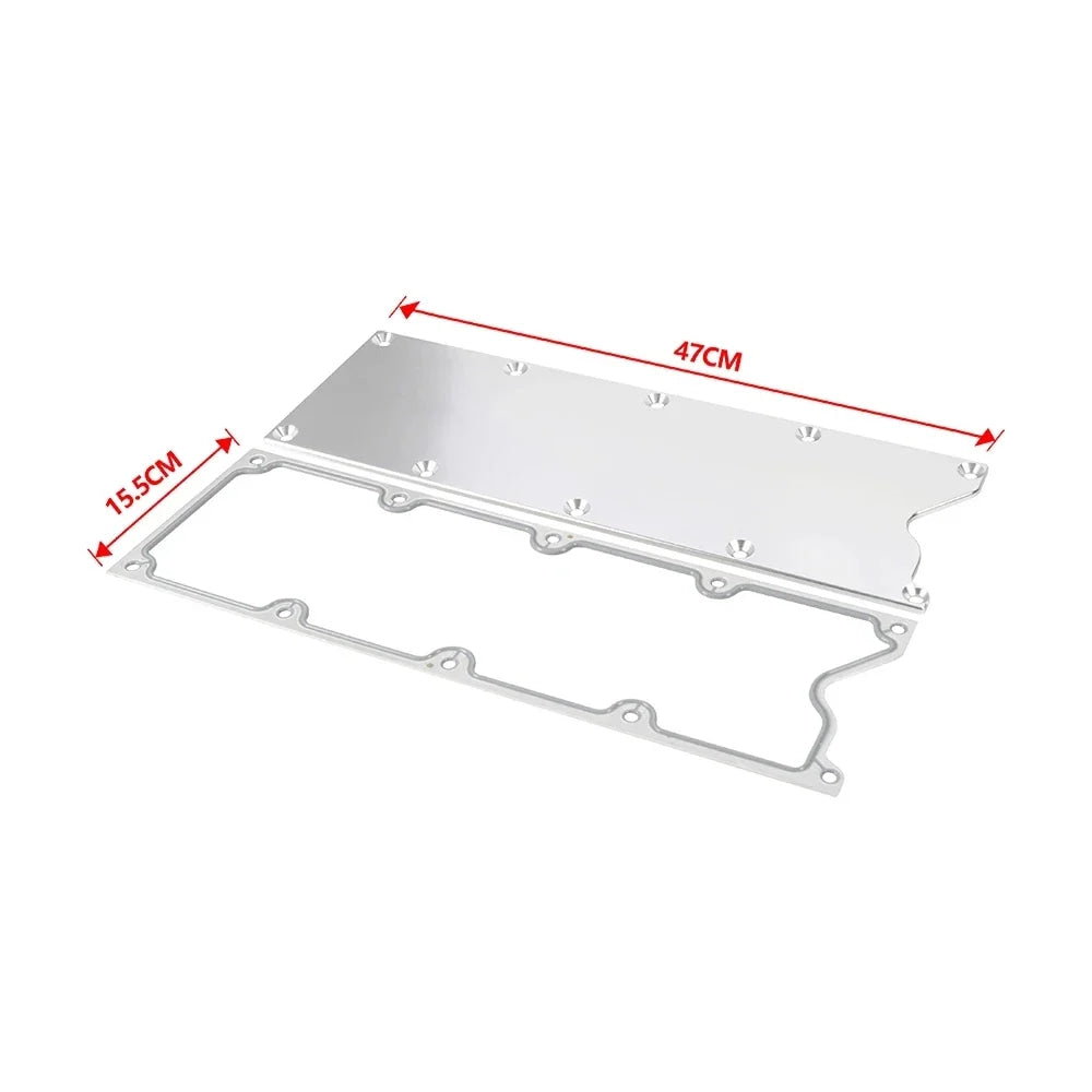 LS Gen 3 Engine Blocks Billet Valley Pan Cover Plate Cover Plate Billet Low Profile LSX LS1 LM7 LR4 LQ4 LS6 L59 Aluminum TB-1020