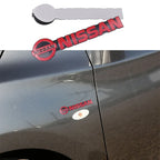 1pcs new aluminum 3D Car Fender side logo Car door Emblem Rear emblem car window sticker styling Accessories For Nissan