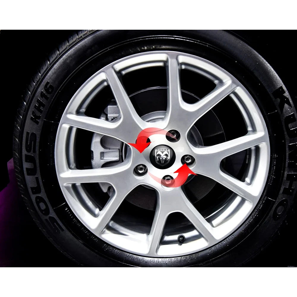 56MM Car Wheel Center Cover Sticker Hub Cap Accessories For Dodge Durango Caliber Dakota Neon SRT SXT Nitro Avenger Dart Viper