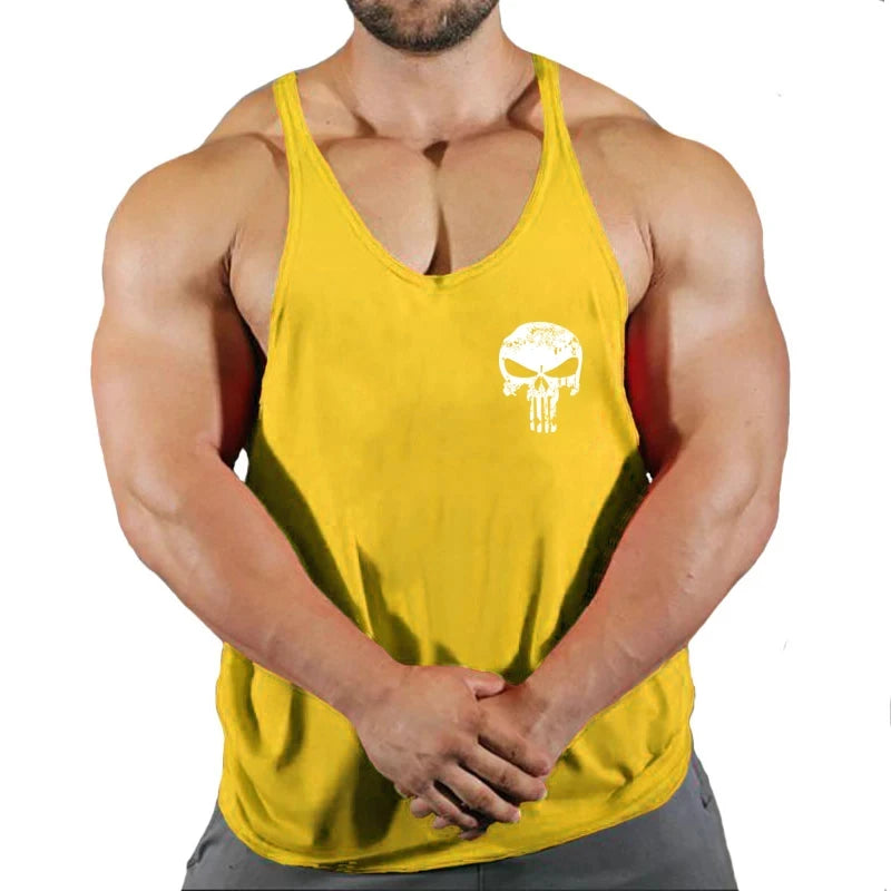 Gym Top Men Shirt Fitness Man Bodybuilding Clothing Men's Clothes Stringer Muscular Vest Singlets Vests Singlet T-shirts Tops