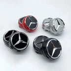 QQQ 4PCS KKK 75mm NEW Car Wheel Center Hub Caps Cover for Mercedes Benz B/C/E/S Class A Class C200L GLC GLK CLA W166 W163 W221