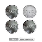 Modification Car Part Wheel Center Hup Caps Cover for Audi A6 S3 S4 Q3 Q5 Q5L A4 A6L A7 A8 A3 A5  Raplace Accessories