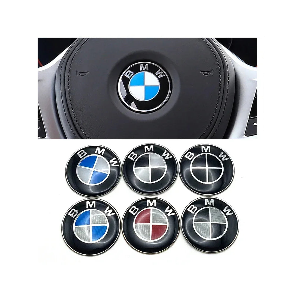 45mm Car Steering Wheel Badge Emblem Sticker Auto-Styling For BMW E36 E46 E53 E90 E60 E61 E93 E87 X1 X3 X5 X6 F30 F20 F10