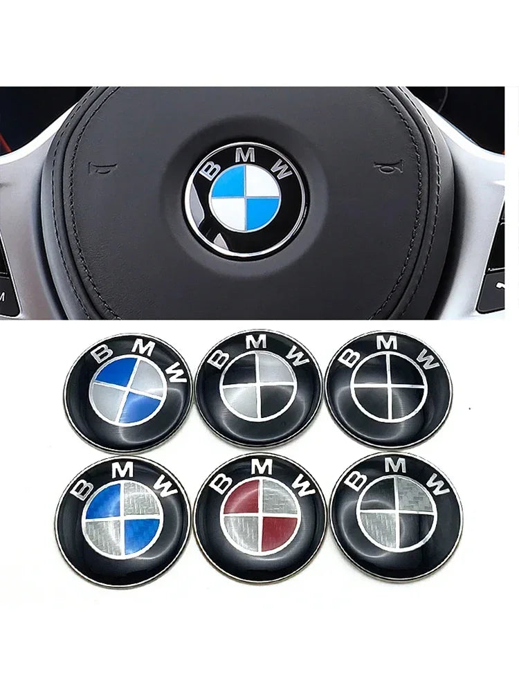 45mm Car Steering Wheel Badge Emblem Sticker Auto-Styling For BMW E36 E46 E53 E90 E60 E61 E93 E87 X1 X3 X5 X6 F30 F20 F10