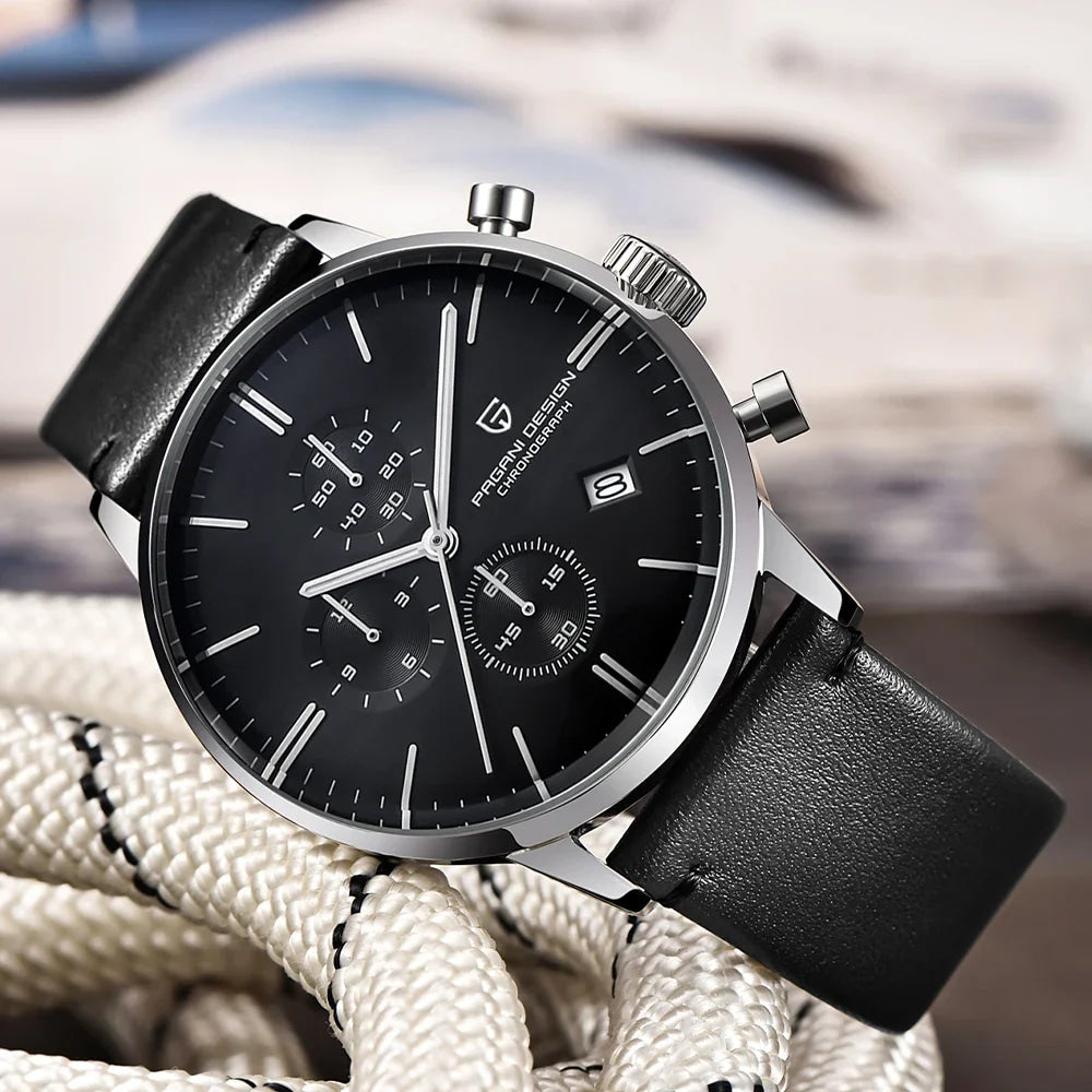 2026 new Pagani design watch VK67 men's quartz watch top leisure sports chronograph stainless steel waterproof men's watch reloj