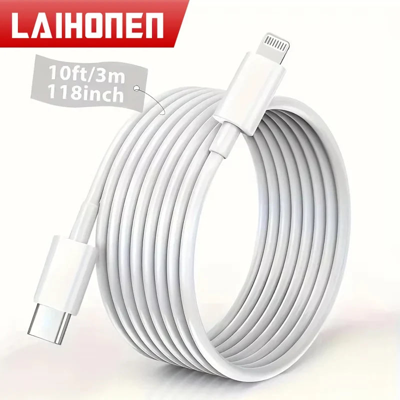 LAIHONEN UsB C to Lightning  1 Pack UsB C Lightning 1m 2m 3m C to L Cable Fast Charging forMacBook Pro for iPhone 14 Pro Ma