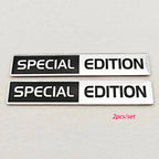 2pcs 3D Aluminum LIMITED/SPECIAL EDITION Emblem Badge Car Stickers Decal For Audi Honda Opel Toyota Mercedes Mazda Motorcycle